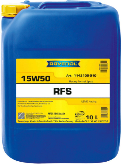 Моторное масло гоночное RAVENOL RFS Racing Formel Sport 15W-50