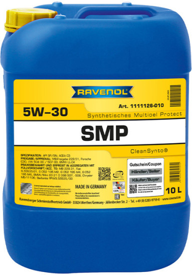 Моторное масло RAVENOL SMP 5W-30