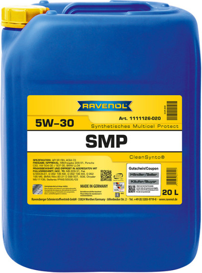Моторное масло RAVENOL SMP 5W-30