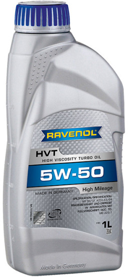 Моторное масло RAVENOL HVT 5W-50 для автомобилей с большим пробегом