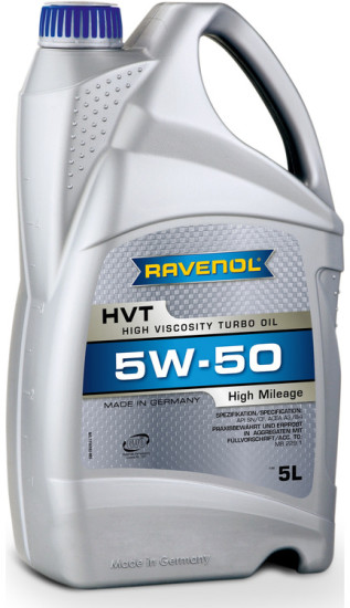 Моторное масло RAVENOL HVT 5W-50 для автомобилей с большим пробегом