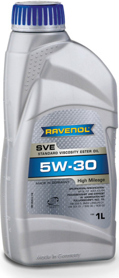 Моторное масло RAVENOL SVE 5W-30 для автомобилей с большим пробегом