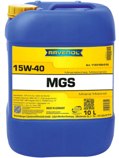 Моторное масло RAVENOL MGS 15W-40