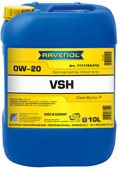 Моторное масло RAVENOL VSH 0W-20