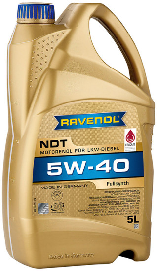 Моторное масло RAVENOL NDT 5W-40