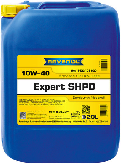 Моторное масло RAVENOL Expert SHPD 10W-40