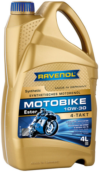 Моторное масло RAVENOL Motobike 4-T Ester 10W-30