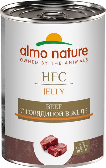 Корм консервированный полнорационный для собак с говядиной в желе «Beef»