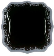 Тарелка обеденная Authentic Silver Black