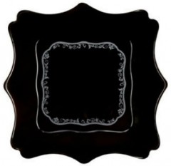 Тарелка суповая Authentic Silver Black
