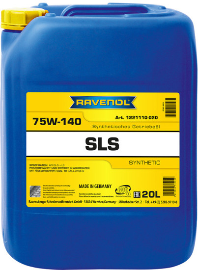 Трансмиссионное масло RAVENOL Getriebeoel SLS 75W-140 GL-5 LS