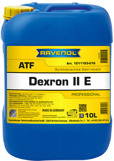 Масло АКПП RAVENOL ATF Dexron II E