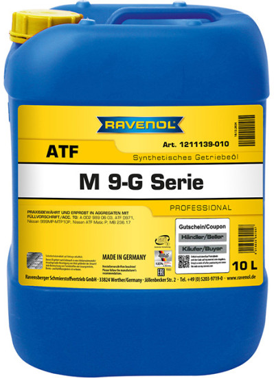 Масло АКПП RAVENOL ATF M 9-G Serie