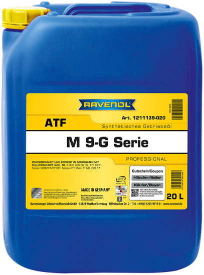 Масло АКПП RAVENOL ATF M 9-G Serie