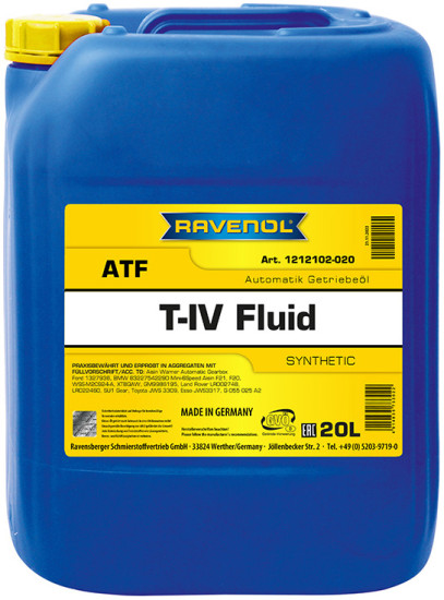 Масло АКПП RAVENOL ATF T-IV Fluid