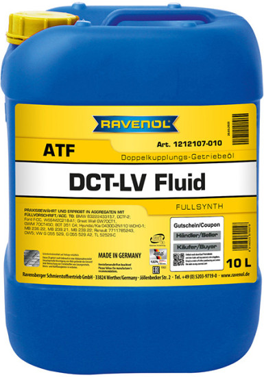 Масло АКПП RAVENOL DCT-LV Fluid