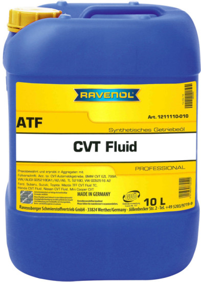 Масло АКПП RAVENOL ATF CVT Fluid
