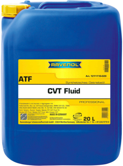 Масло АКПП RAVENOL ATF CVT Fluid