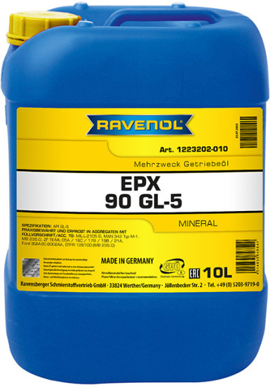 Трансмиссионное масло RAVENOL Getriebeoel EPX 90 GL-5