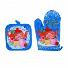 Комплект кухонный «Уютная кухня» (прихватка 17х17, рукавица 18х26)