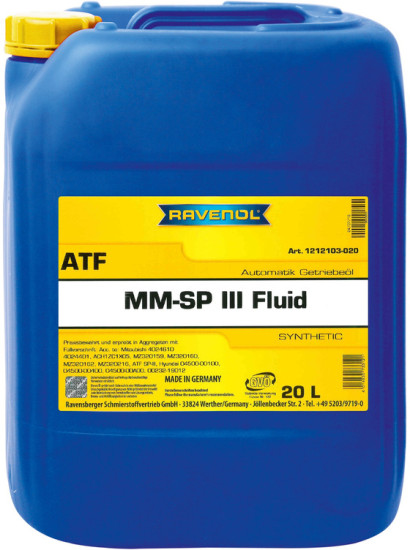 Масло АКПП RAVENOL ATF MM SP-III Fluid