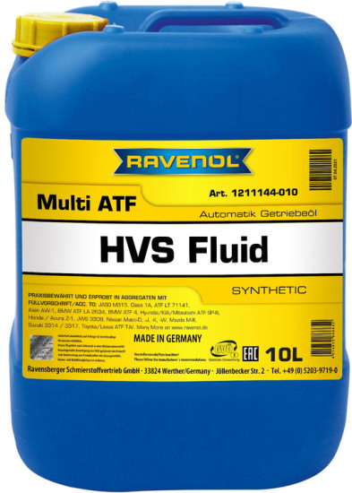 Масло АКПП RAVENOL Multi ATF HVS Fluid