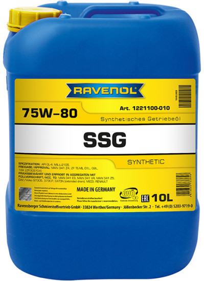 Трансмиссионное масло RAVENOL SSG 75W-80