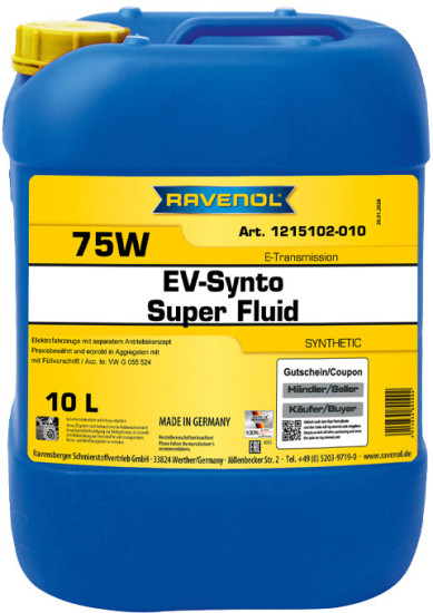 RAVENOL EV-Synto Super Fluid 75W E-TF