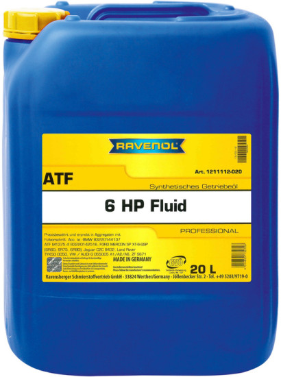Масло АКПП RAVENOL ATF 6HP Fluid