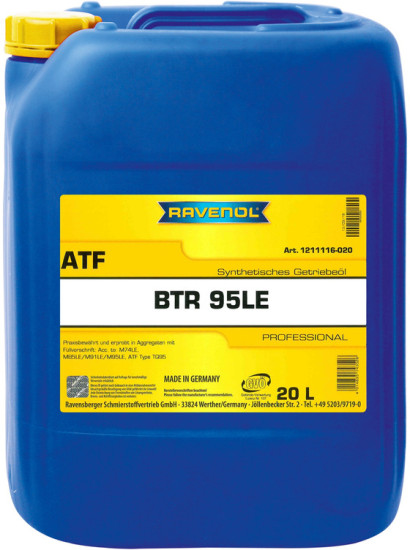 Масло АКПП RAVENOL ATF BTR 95LE