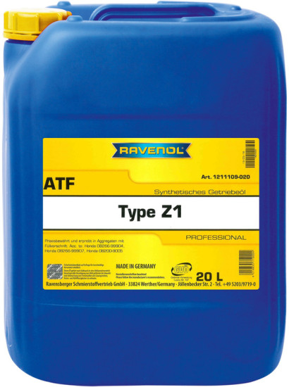 Масло АКПП RAVENOL ATF Type Z1 Fluid