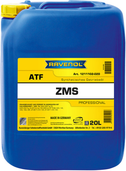 Трансмиссионное масло RAVENOL ATF ZMS