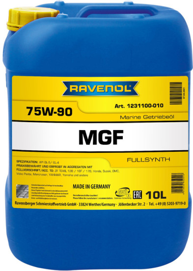 Трансмиссионное масло RAVENOL MARINE Gear Fullsynth MGF 75W-90