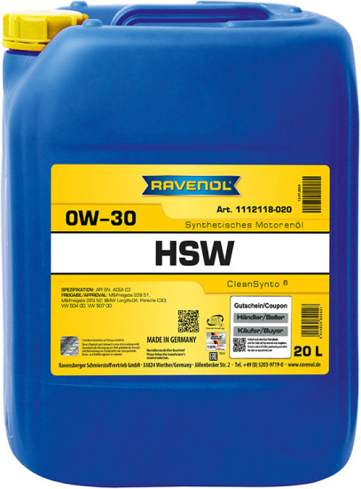 RAVENOL HSW 0W-30