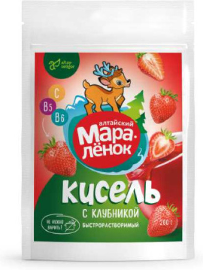 Кисель «Алтайский мараленок – клубника»