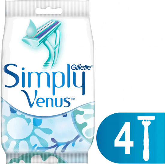 Бритвы одноразовые Simply Venus 2, 4 шт