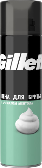 Пена для бритья с ароматом ментола