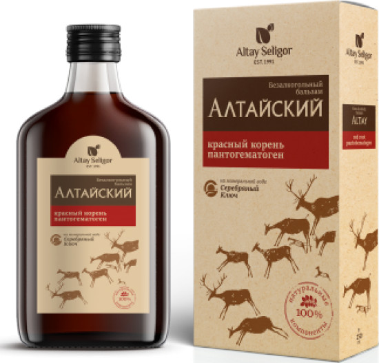 Алтайский бальзам с красным корнем и пантогематогеном