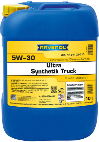 Моторное масло RAVENOL Ultra Synthetik Truck 5W-30