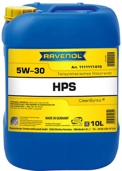 Моторное масло RAVENOL HPS 5W-30