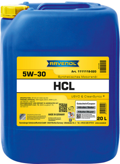 Моторное масло RAVENOL HCL 5W-30