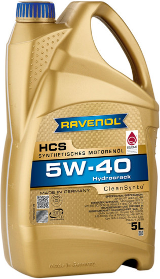 Моторное масло RAVENOL HCS 5W-40