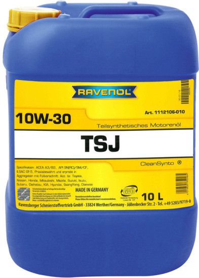 Моторное масло RAVENOL TSJ 10W-30