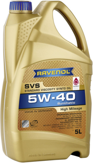Моторное масло RAVENOL SVS 5W-40 для автомобилей с большим пробегом
