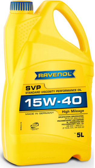 Моторное масло RAVENOL SVP 15W-40 для автомобилей с большим пробегом