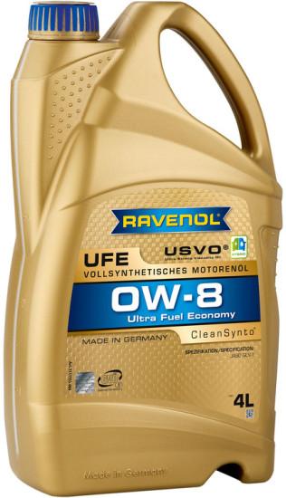 Моторное масло RAVENOL UFE Ultra Fuel Economy 0W-8