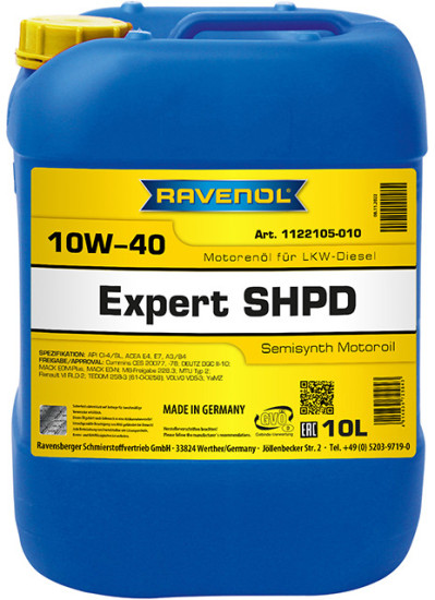 Моторное масло RAVENOL Expert SHPD 10W-40
