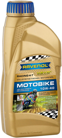 Моторное масло RAVENOL Racing 4-T Motobike 10W-40 USVO