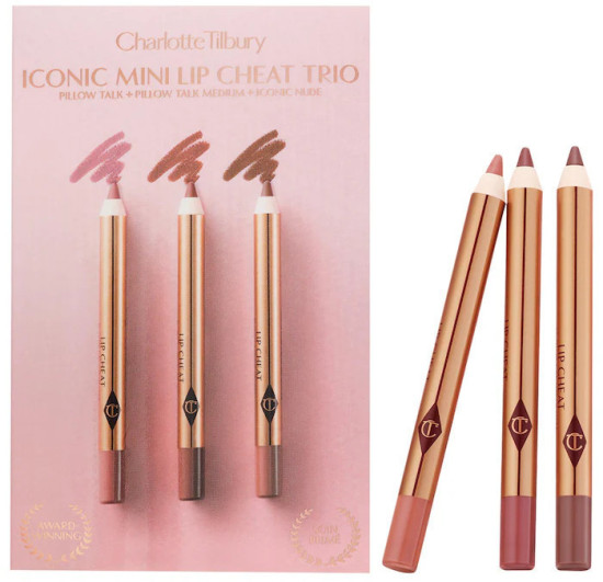 Набор мини - карандашей для губ «Mini Iconic Lip Cheat Lip Liner Trio»