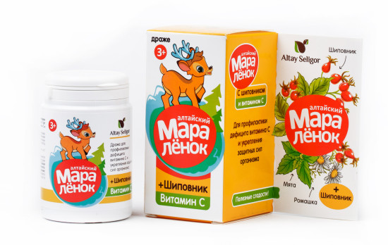 Драже «Алтайский маралёнок. Шиповник»